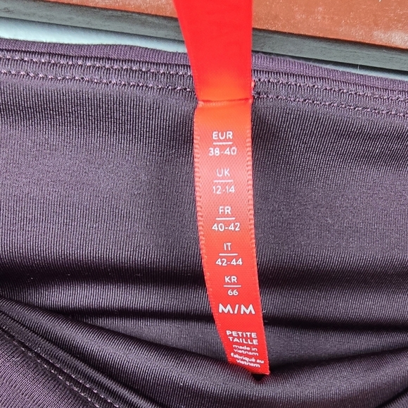 SPANX Ponte Split Hem Leggings Petite 23"‎ Purple Womens Size M - Picture 11 of 13